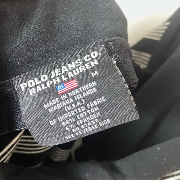 Vintage Polo Jeans Y2K Diagonal Striped Halter Sundress Size M - Picture 9 of 9